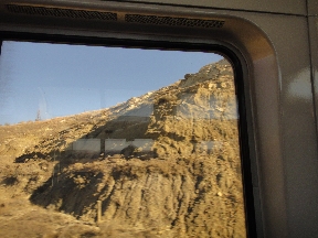 Entering the fifth badlands ridge